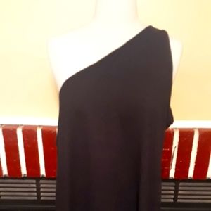 Torrid One Shoulder Black Tank